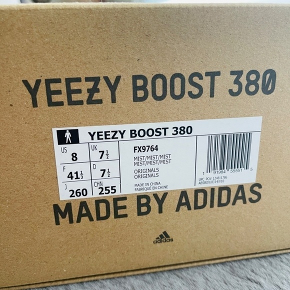 Adidas yeezy 380 mist reflective men size 8 - Picture 7 of 7